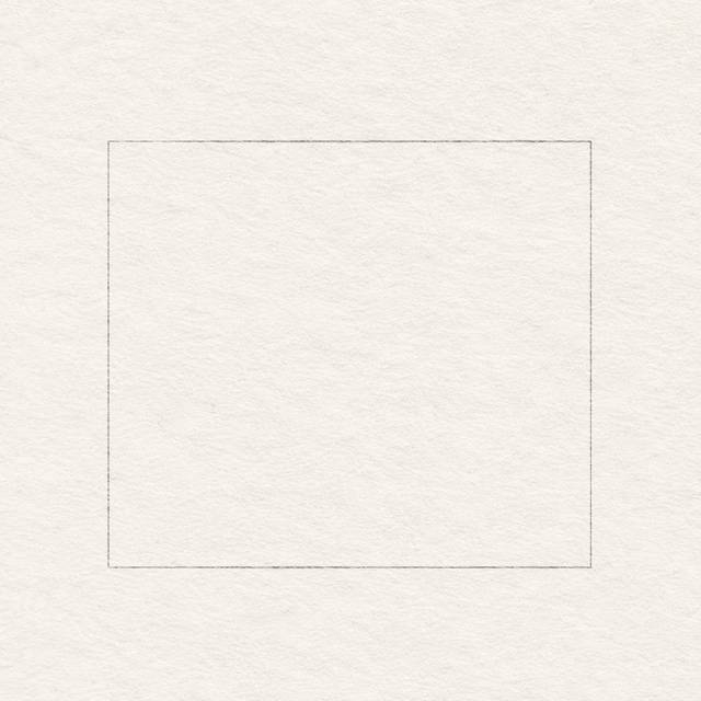 A light graphite 17-by 15 working rectangle on textured paper, without a gesture curve or premature eye and foot guides.